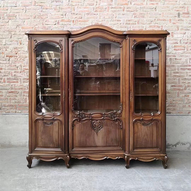 欧式 vintage 古董家具 书柜 展示柜 西洋